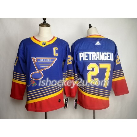 Mænd NHL St. Louis Blues Trøje Alex Pietrangelo 27 Adidas 90s Heritage Authentic